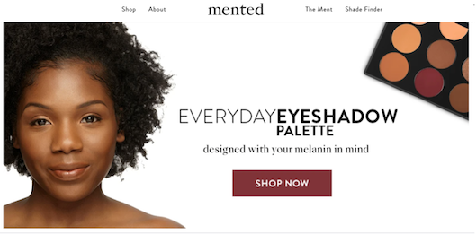 Target店内で商品を販売するコスメブランド「Mented Cosmetics」