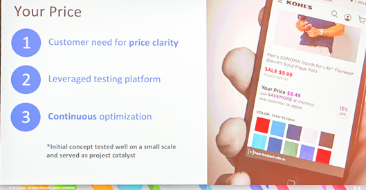 Your Price
1 customer needs for price clarity
2 leverages testing platform
3 Continuous optimization
Initial concept tested well on a small scale and served as project catalyst