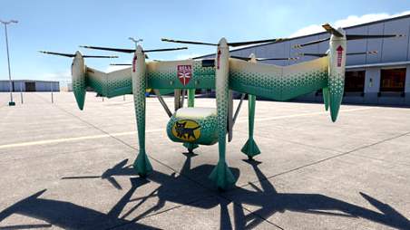 ヤマトホールディングスは荷物を電動式の垂直離着陸機（eVTOL機）で運ぶ「空の輸送」の実現をめざす