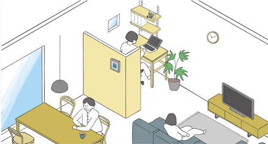 無印良品 良品計画 家具 インテリア ホームオフィス プチリノベーション 半個室 サイズオーダー