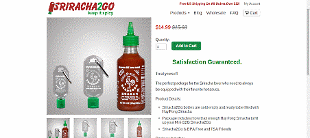 「Sriracha2Go」の主力製品