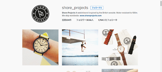 「Shore Projects」のInstagram