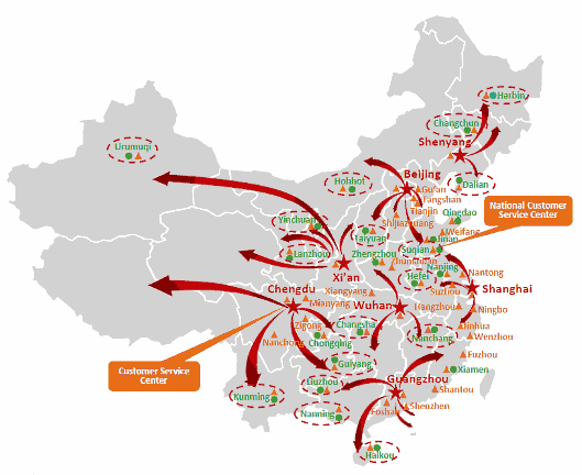 JD.com（京東商城）の物流網