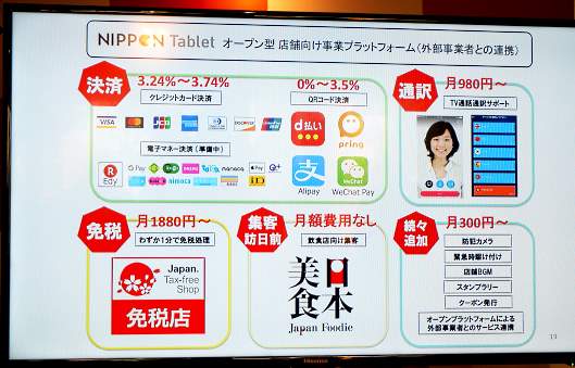 NIPPON Tabletが採用するプラットフォーム型タブレット端末