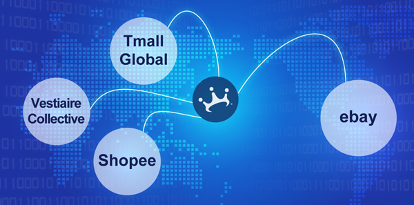 中国「Tmall Global」、アメリカ「eBay」、ヨーロッパ「Vestiaire Collective」、東南アジア「Shopee」などに出店
