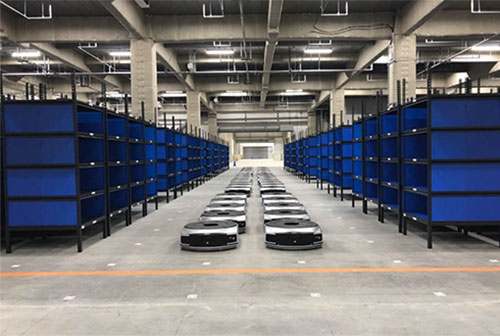 自動棚搬送ロボット EVE Xフロンティア 佐川グローバルロジスティクス ECプラットフォーム 次世代型大規模物流センター