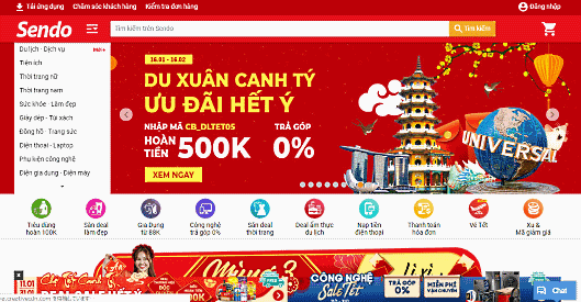 「Sendo.vn」はマーケットプレイス型のECサイト。ベトナム有数のIT企業であるFPTグループの傘下企業