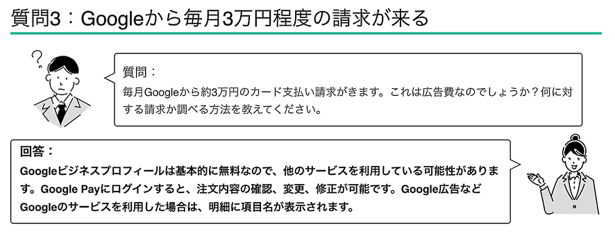 Googleから毎月3万円程度の請求が来る