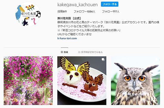 掛川花鳥園 自社EC ECサイト開設 掛川花鳥園公式通販サイトFBPショップ Instagram
