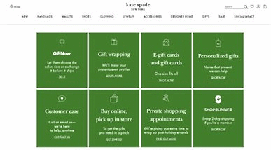 米国の最新調査と小売企業13社の事例に学ぶオンラインギフト戦略と施策 Kate Spadeのギフトサービス