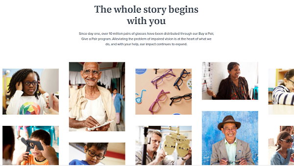Warby ParkerのECサイト