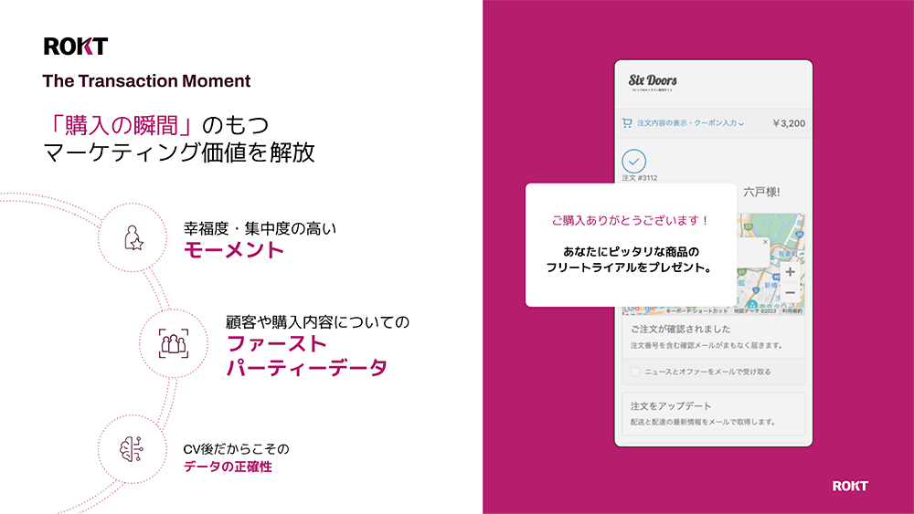 「Rokt Ecommerce」は「購入の瞬間」にアプローチできる
