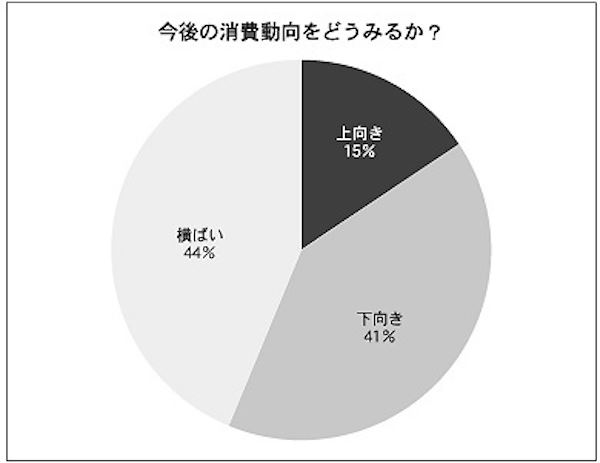 今後の消費動向の予測