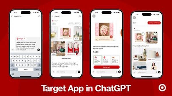 「ChatGPT」内でのTargetアプリの表示例（画像出典：Target Corp.）