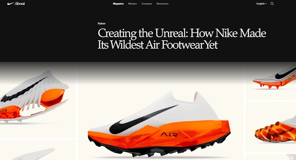 「A.I.R」のイメージ（画像はナイキのコーポレートサイトから追加）