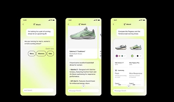 NIKE AIの活用イメージ（画像はドーガン氏のLinkedIn投稿から追加）