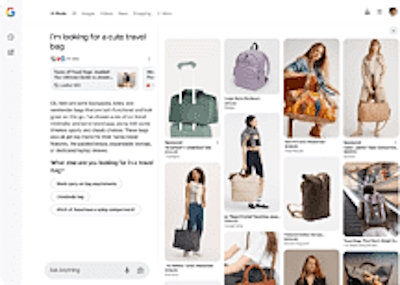 AIエージェントが複数の小売事業者の商品を表示し、消費者の購買判断を後押ししているイメージ