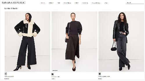 AIを活用したキュレーションや商品レコメンデーションのイメージ（画像はGapのニュースリリースから追加）