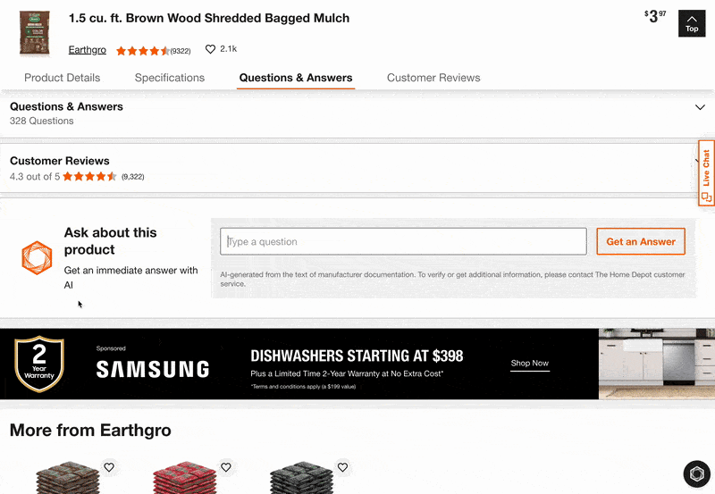 ユーザーの作業に必要な材料の計算なども行う生成AIアシスタント「Magic Apron」（Home Depotのコーポレートサイトから追加）