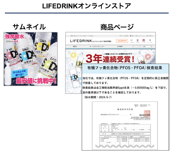 競合はシンプルなサムネイルが多いことから目立つデザインを用意し差別化