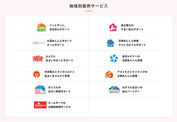 日本サブスクリプションビジネス大賞 グランプリ サブスク型お家の修理サービス 地域別提供サービス