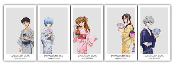 エヴァンゲリオンストア BEENOS ムービック グラウンドワークス 1回の購入につき最大5点を上限として、5000円購入毎にランダムでキャラクタークリアカードを特典として付けた