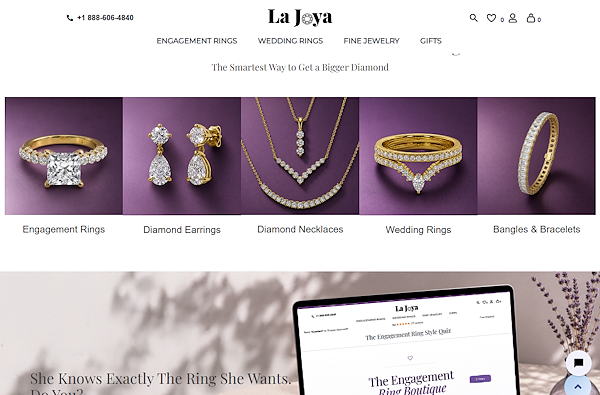 La Joya Jewelry(ジュエリーEC)、AI経由客のCVRが通常3%から13%超へ向上