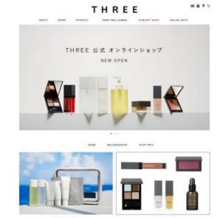 化粧品ブランド「THREE」を展開するポーラ・オルビスグループのACROがECサイトを開設
