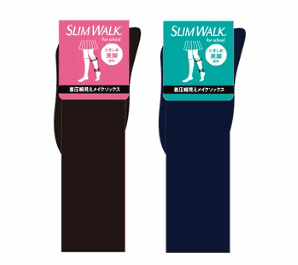 「ピップエレキバン」などで知られるピップは、明治大学の学生と共同開発した若年女性向けの靴下（「SLIMWALK for school 着圧細見えメイクソックス」）を3月9日からネット通販やバラエティショップなどで販売する
