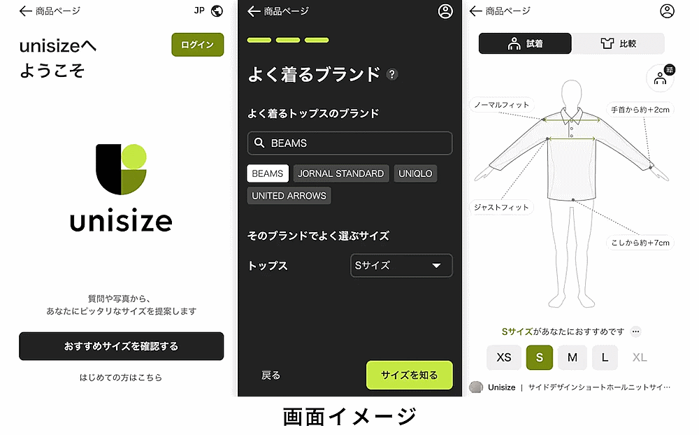 ecbeingは、EC構築プラットフォーム「ecbeing」とメイキップのアパレルEC向けサイズレコメンドエンジン「unisize（ユニサイズ）」が連携