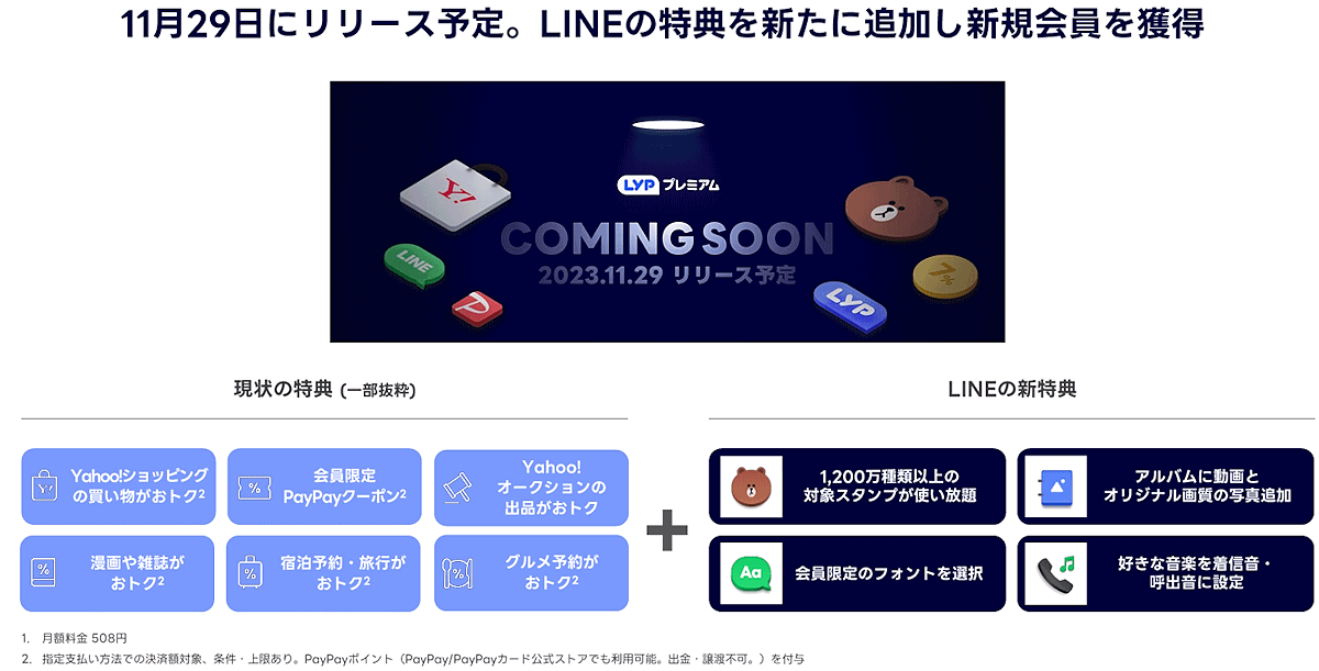 「LYPプレミアム」について