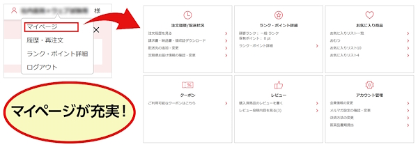マイページ機能の充実（「FEEDメディカルケア」「FEED VET」）