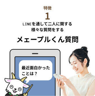 味の素AGF 「KATARAI BIYORI」の利用方法。LINE上での回答を忘れていた場合や、相手の入力があったタイミングでリマインドを行うという