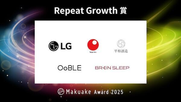 Repeat Growth賞を受賞した5社