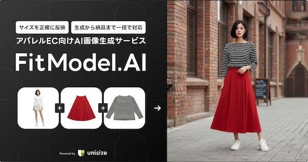 AI画像生成サービスのイメージ。着用イメージをリアルに再現する