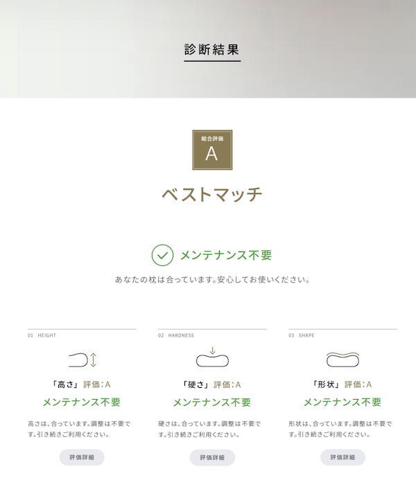 診断結果の表示イメージ