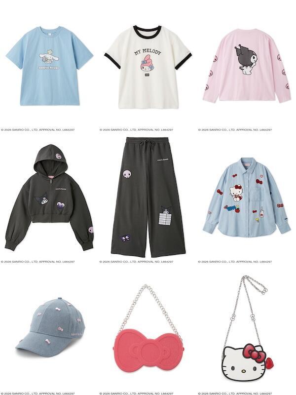 「sanrio house」の取扱商品例