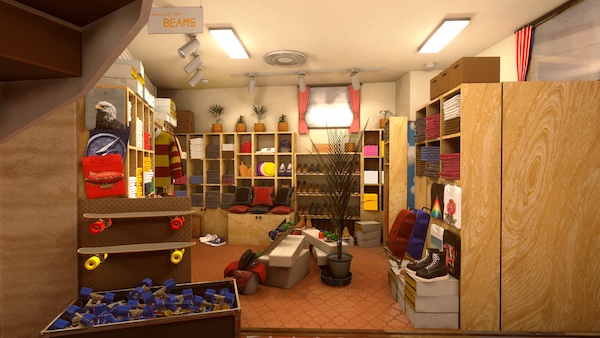 VR空間上で再現したビームスの一号店「American Life Shop BEAMS」