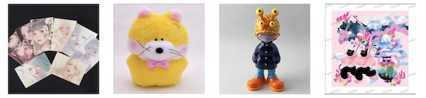 「Creator Toy & Art Discovery 2026」に出品する作家の一例