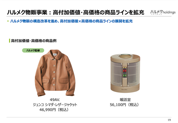 シニア通販「ハルメク」物販の利益約2億円改善。総合通販型から専門物販型への移行、高付加価値・高価格の商品ライン拡充などの施策とは