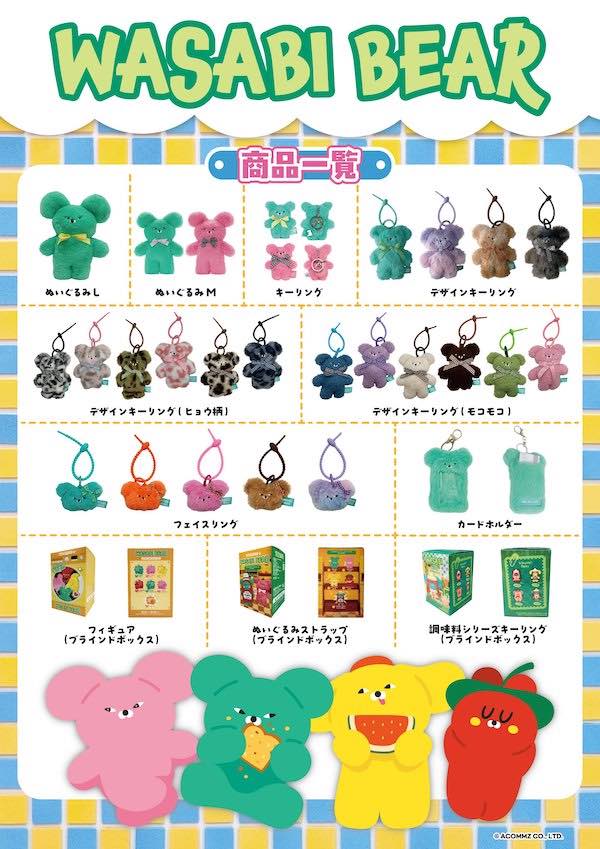 販売する商品一覧