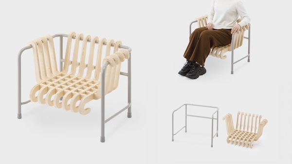 学校用机フレームを使用したパーソナルチェア（小）