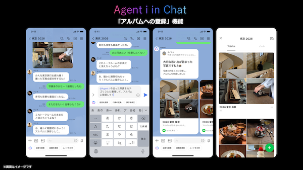 「LINE」のトークルームでAIエージェント「Agent i」が会話から質問やタスクを支援する新機能「Agent i in chat」を2026年内にリリース