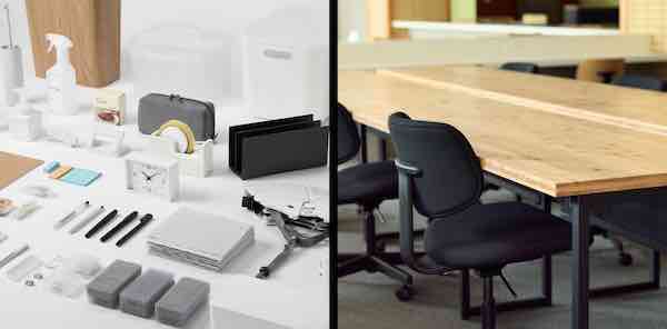 良品計画が法人向けを強化、「無印良品」活用しオフィスに必要な事務用品などを販売する「Office Essentials」を展開