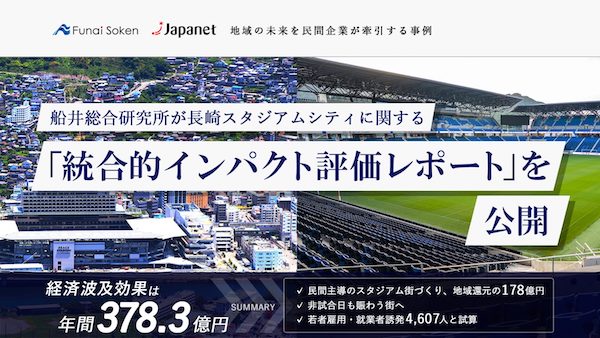 ジャパネットの「長崎スタジアムシティ」、その経済波及効果は？ 年間約378億円、コールセンター新設など新たな取り組みも