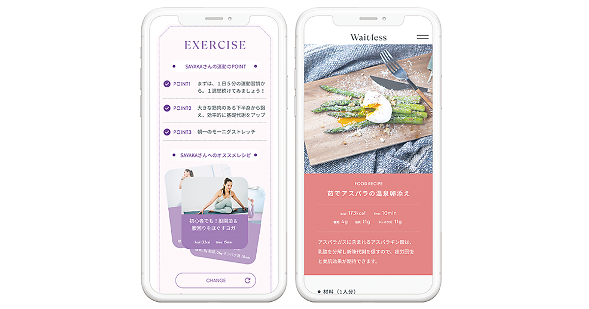 パーソナライズサプリ＆ダイエットプログラム「Waitless」をSpartyが