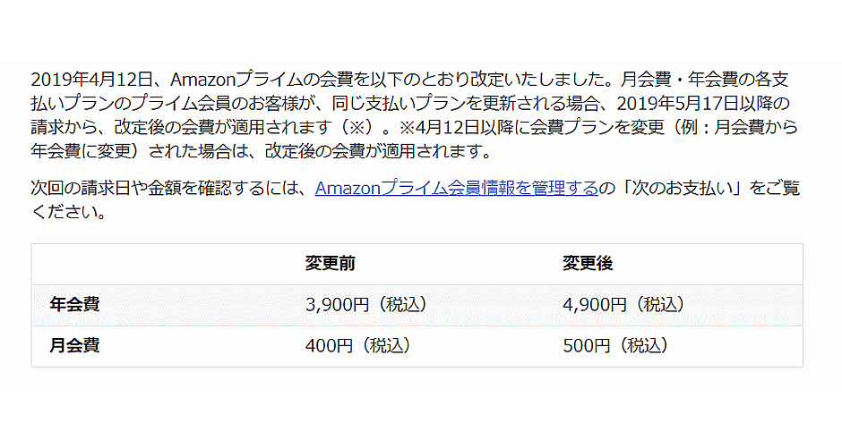 Amazonプライム 会費を値上げへ 年間プランは3900円から4900円に ネットショップ担当者フォーラム