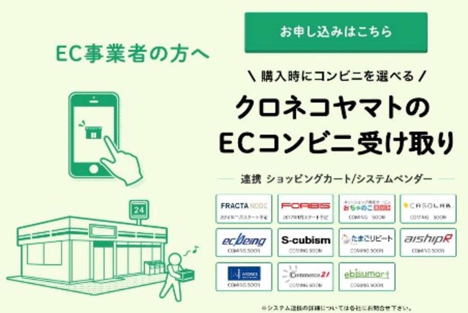 ヤマト運輸がECサイト構築11社と連携、コンビニ受け取りの導入を簡単に