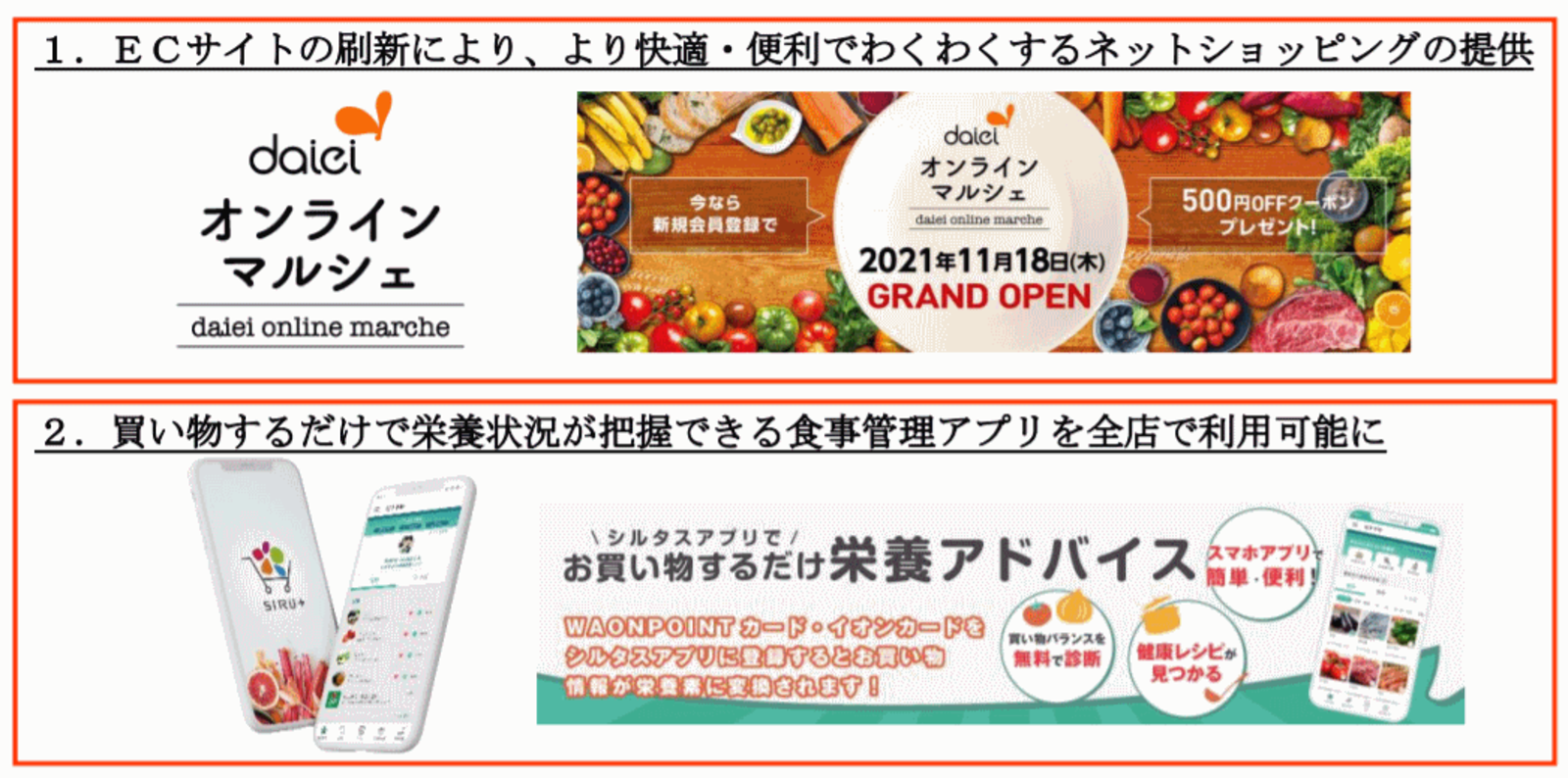 ダイエーが新たなデジタル施策 Ecサイトの刷新 Pos連動の食事管理アプリを全店展開 ネットショップ担当者フォーラム