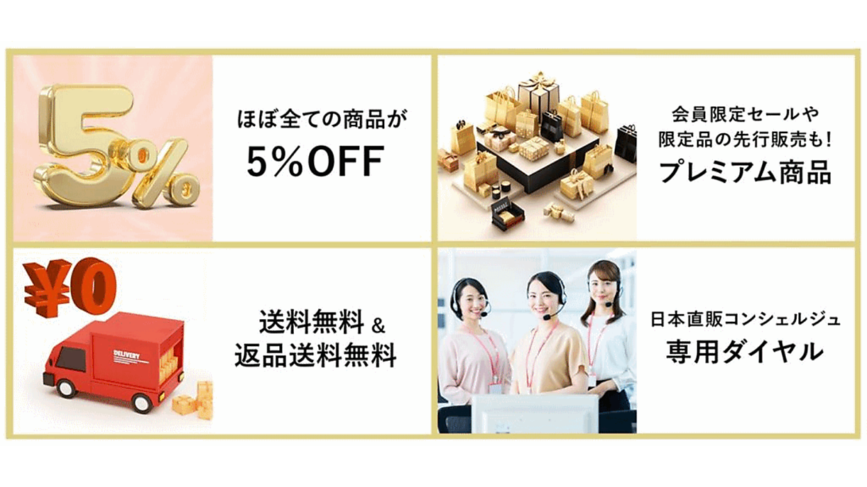 老舗通販「日本直販」が月額550円の会員制度、常時5%割などの 